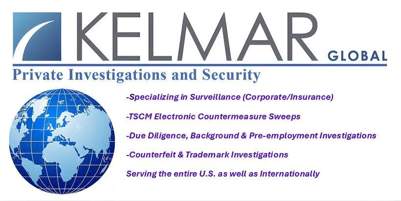 Kelmar logo partner of World Association of Detectives global network