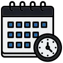 W.A.D meeting schedule and event planning with calendar and time management concept