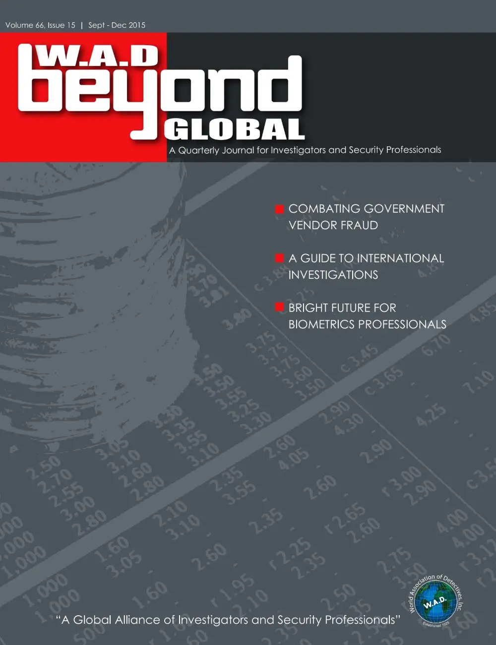 World Association of Detectives Issue 15 publication cover