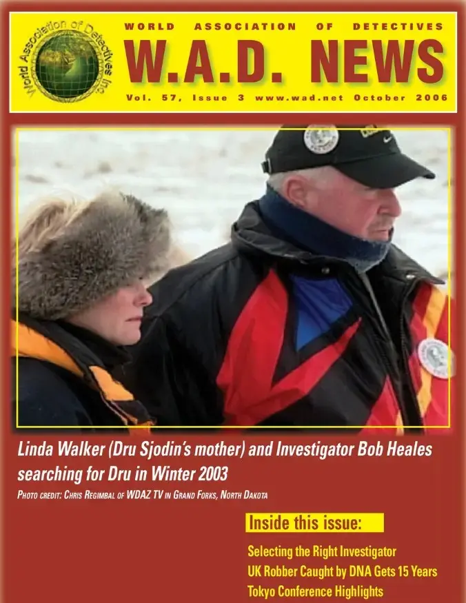 WAD October 2006 cover representing global detective association publication