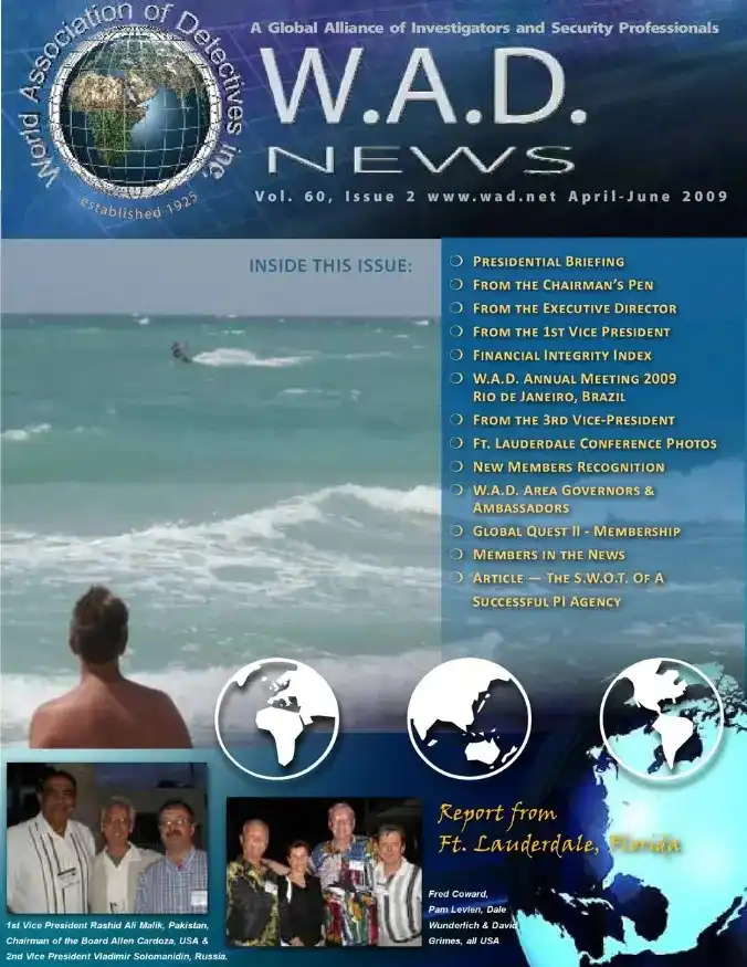 World Association of Detectives April-June publication cover