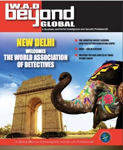 World Association of Detectives October 2017 cover publication